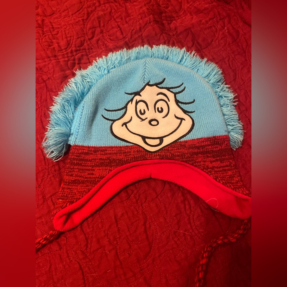 Dr. Seuss Blue and Red Character Hat